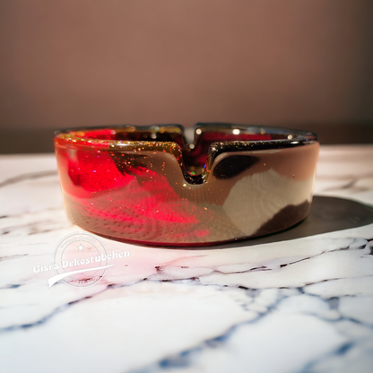 2-Color Resin Glitter Ashtray