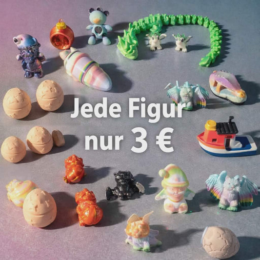 3D printed B-grade figure – unique piece at a bargain price – minor defects possible