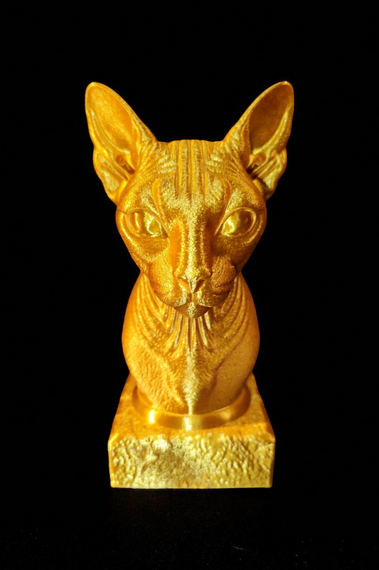3D-printed Sphinx cat bust – detailed cat figure made of PLA – approx. 18 cm