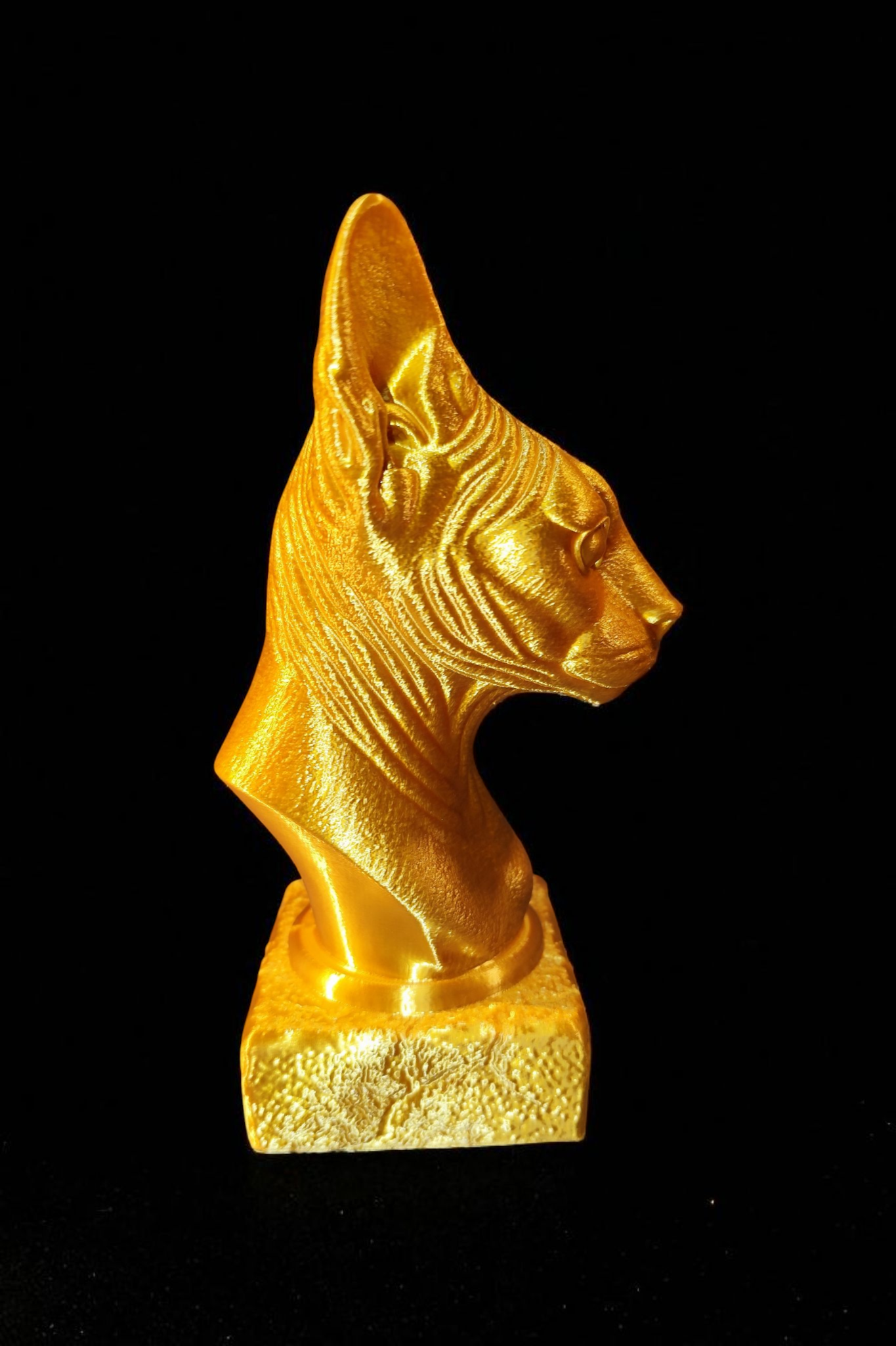 3D-printed Sphinx cat bust – detailed cat figure made of PLA – approx. 18 cm