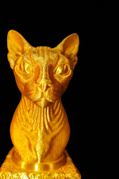 3D-printed Sphinx cat bust – detailed cat figure made of PLA – approx. 18 cm