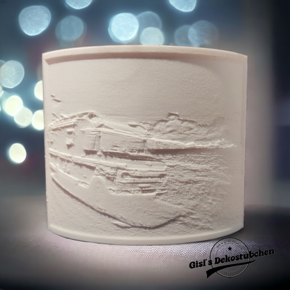 3D printing lithophane curved LED custom photo