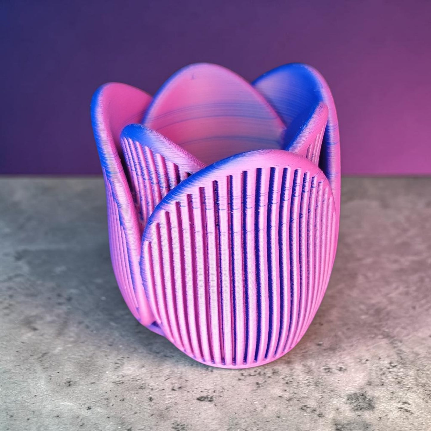 3D Gedruckter Teelichthalter Tulpe