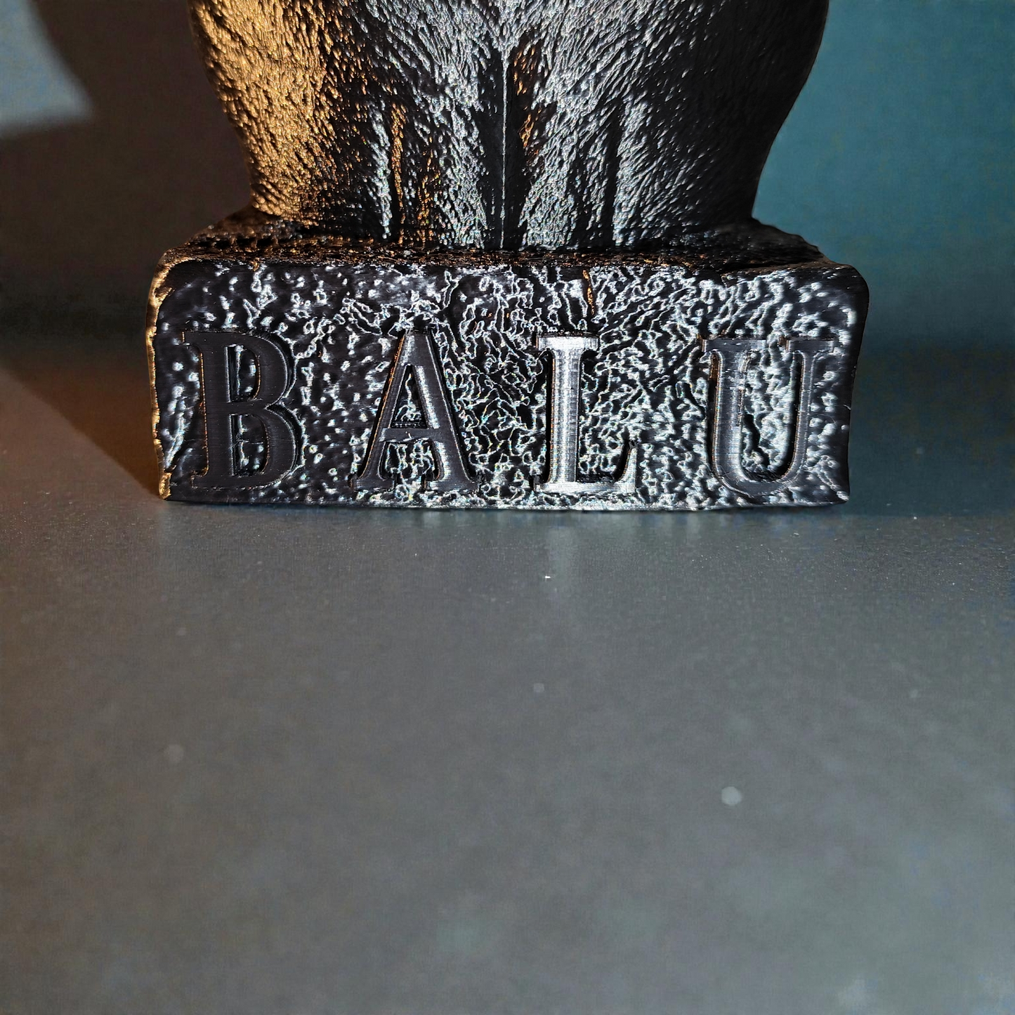 Personalized 3D printed Labrador bust – Labrador statue with desired name &amp; color