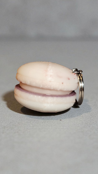 3D printed macaron keychain - cute &amp; colorful mini charm gift