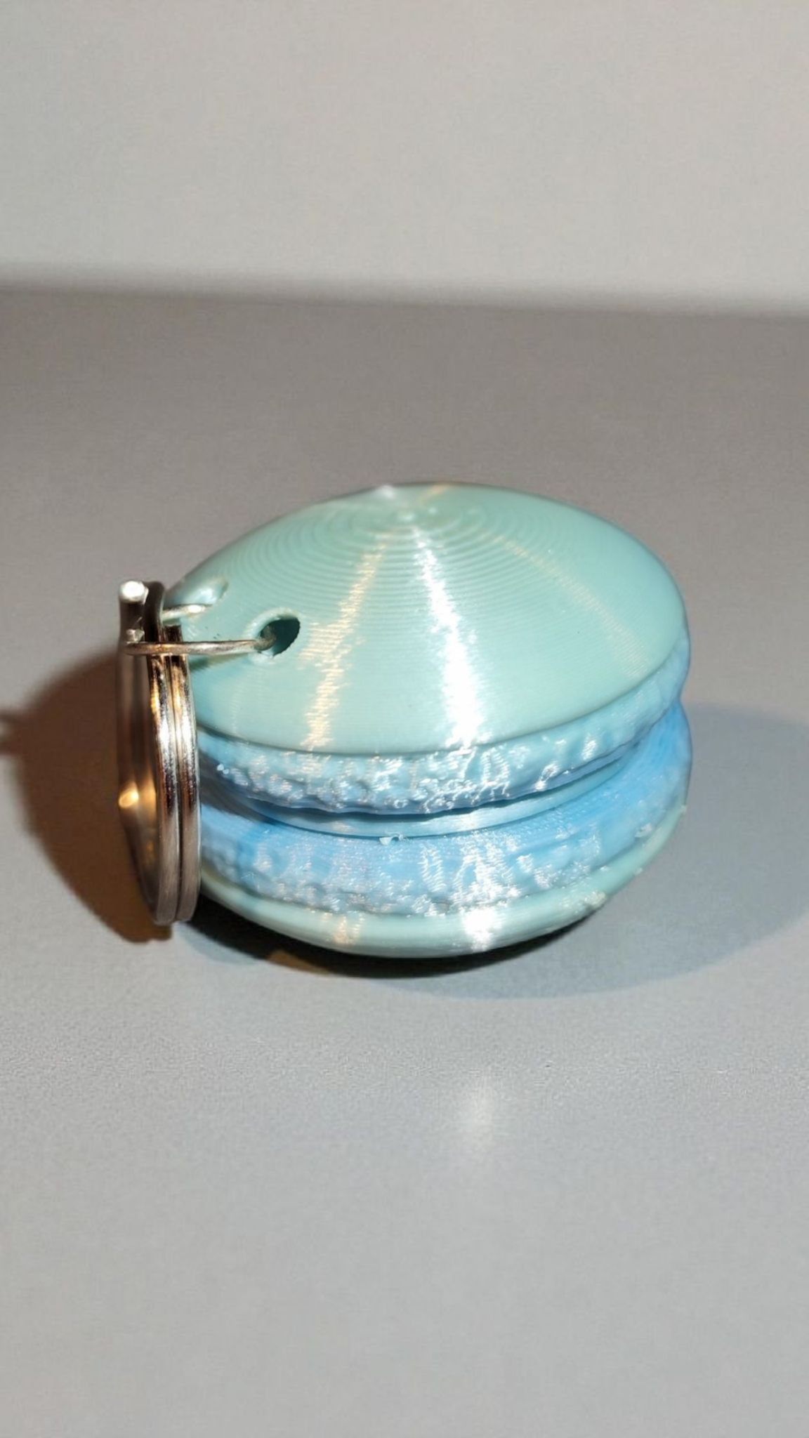 3D printed macaron keychain - cute &amp; colorful mini charm gift