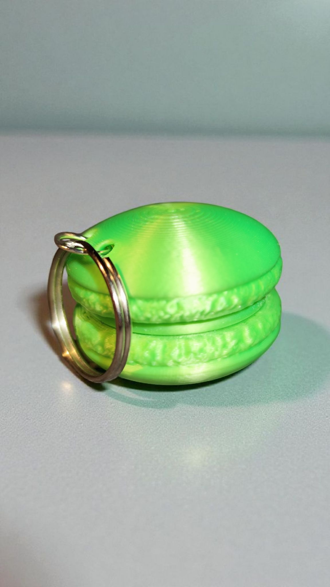 3D printed macaron keychain - cute &amp; colorful mini charm gift