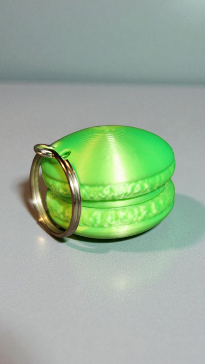 3D printed macaron keychain - cute &amp; colorful mini charm gift