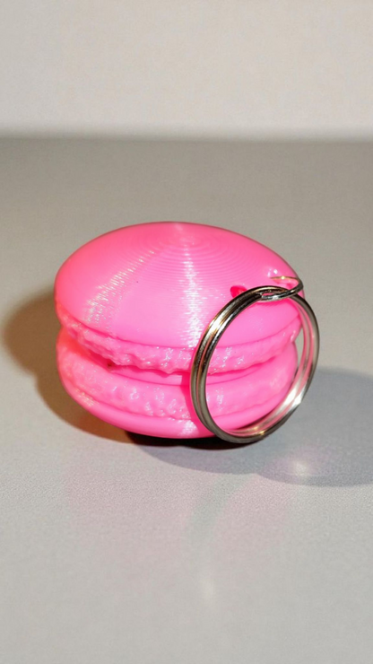 3D printed macaron keychain - cute &amp; colorful mini charm gift