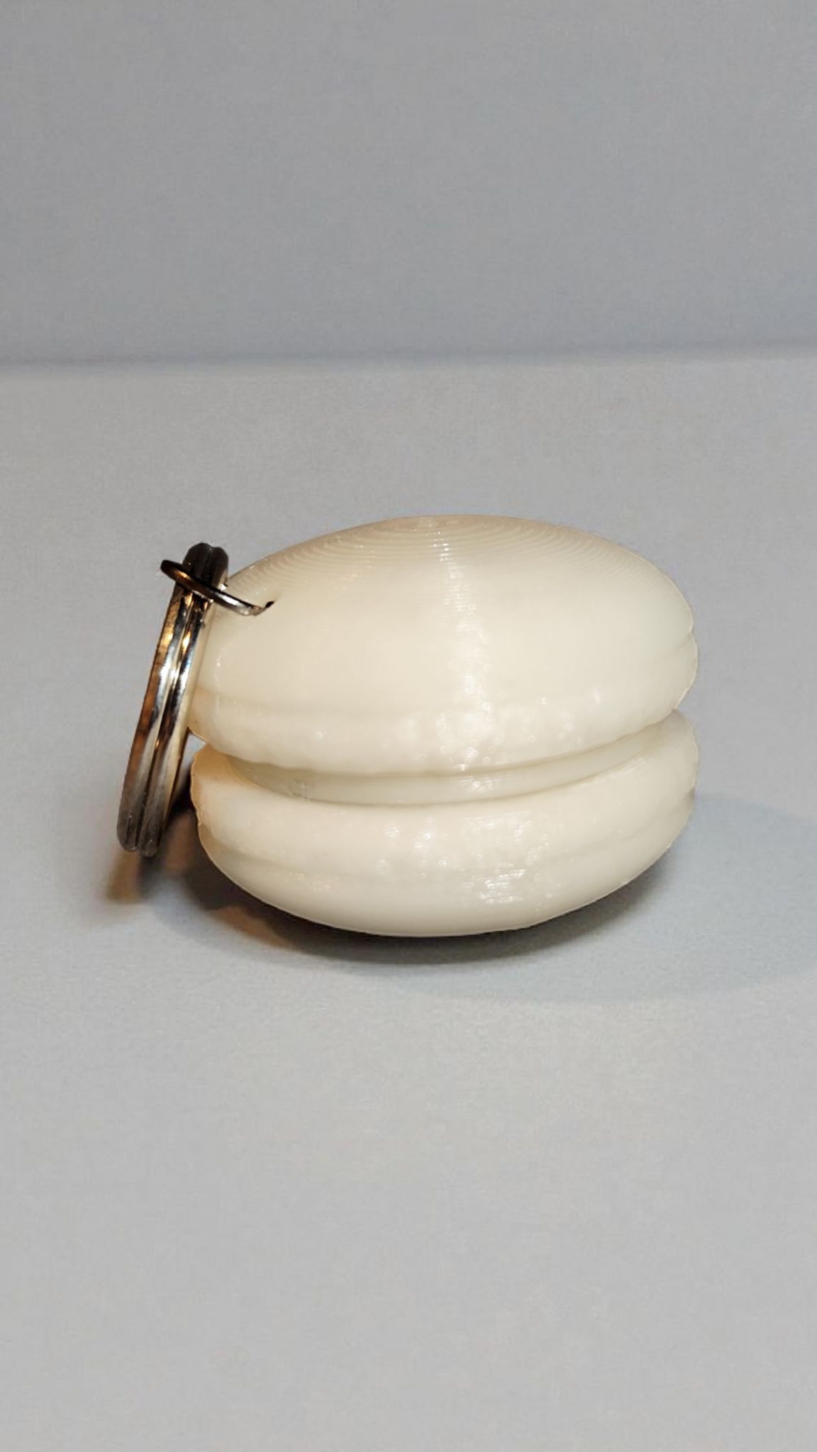 3D printed macaron keychain - cute &amp; colorful mini charm gift