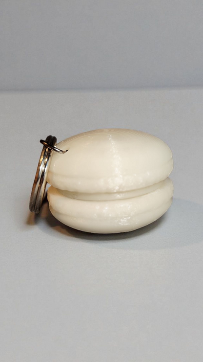 3D printed macaron keychain - cute &amp; colorful mini charm gift