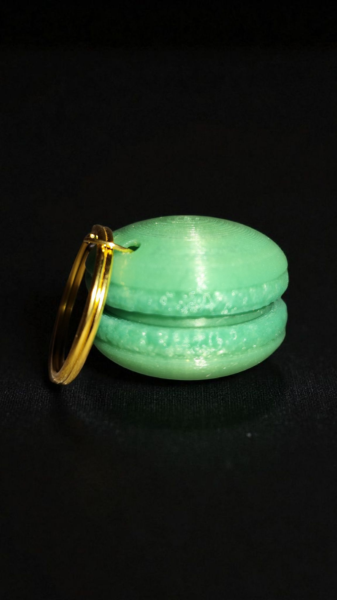 3D printed macaron keychain - cute &amp; colorful mini charm gift