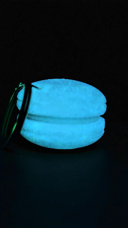 3D printed macaron keychain - cute &amp; colorful mini charm gift