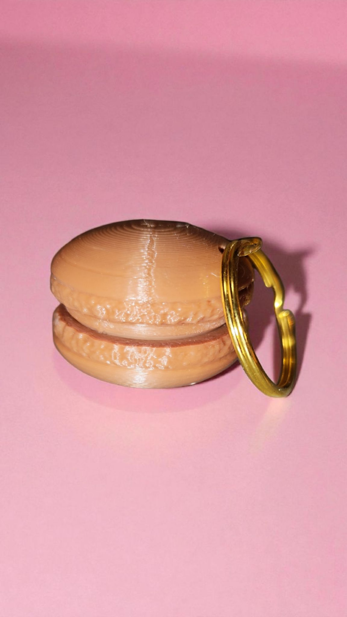 3D printed macaron keychain - cute &amp; colorful mini charm gift