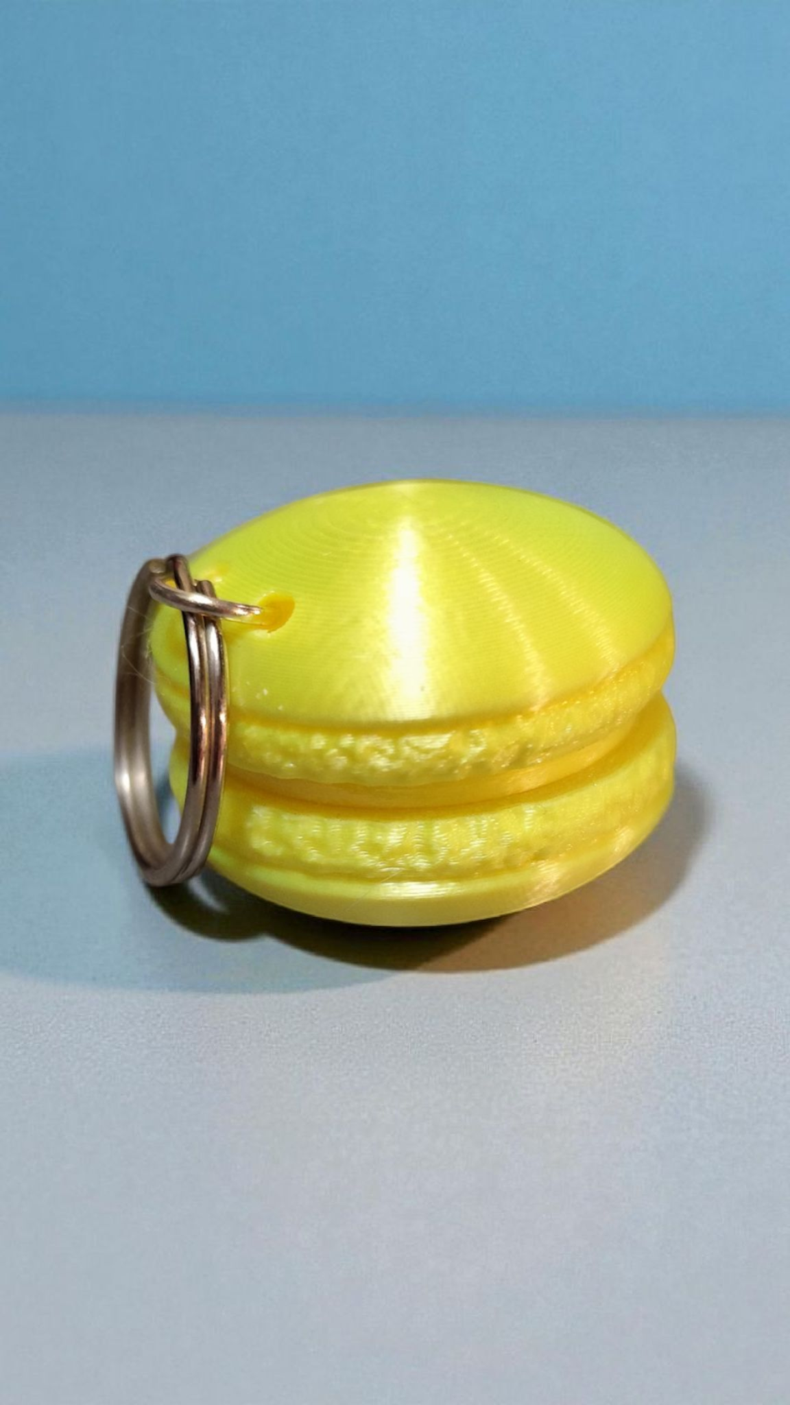 3D printed macaron keychain - cute &amp; colorful mini charm gift