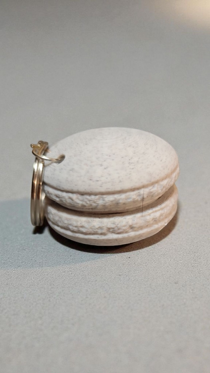3D printed macaron keychain - cute &amp; colorful mini charm gift