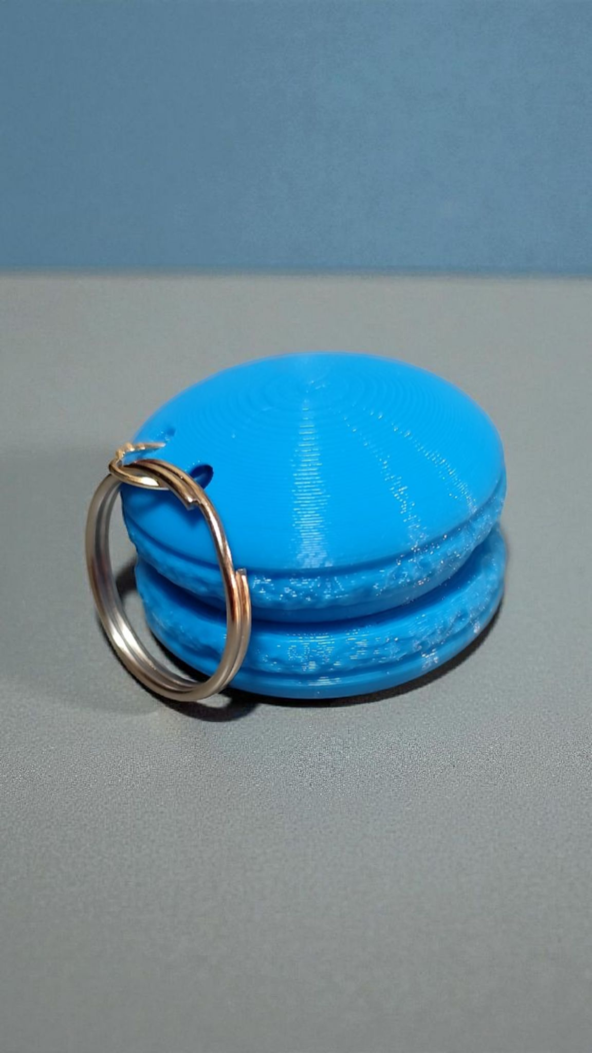 3D printed macaron keychain - cute &amp; colorful mini charm gift
