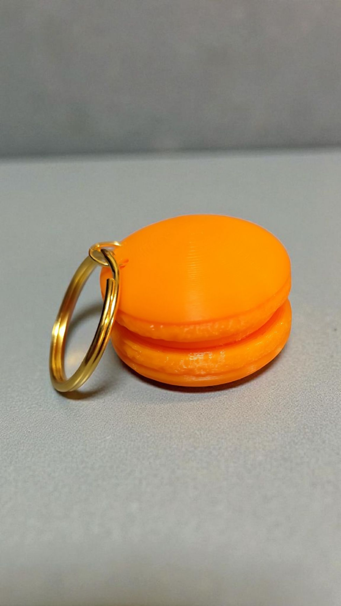 3D printed macaron keychain - cute &amp; colorful mini charm gift