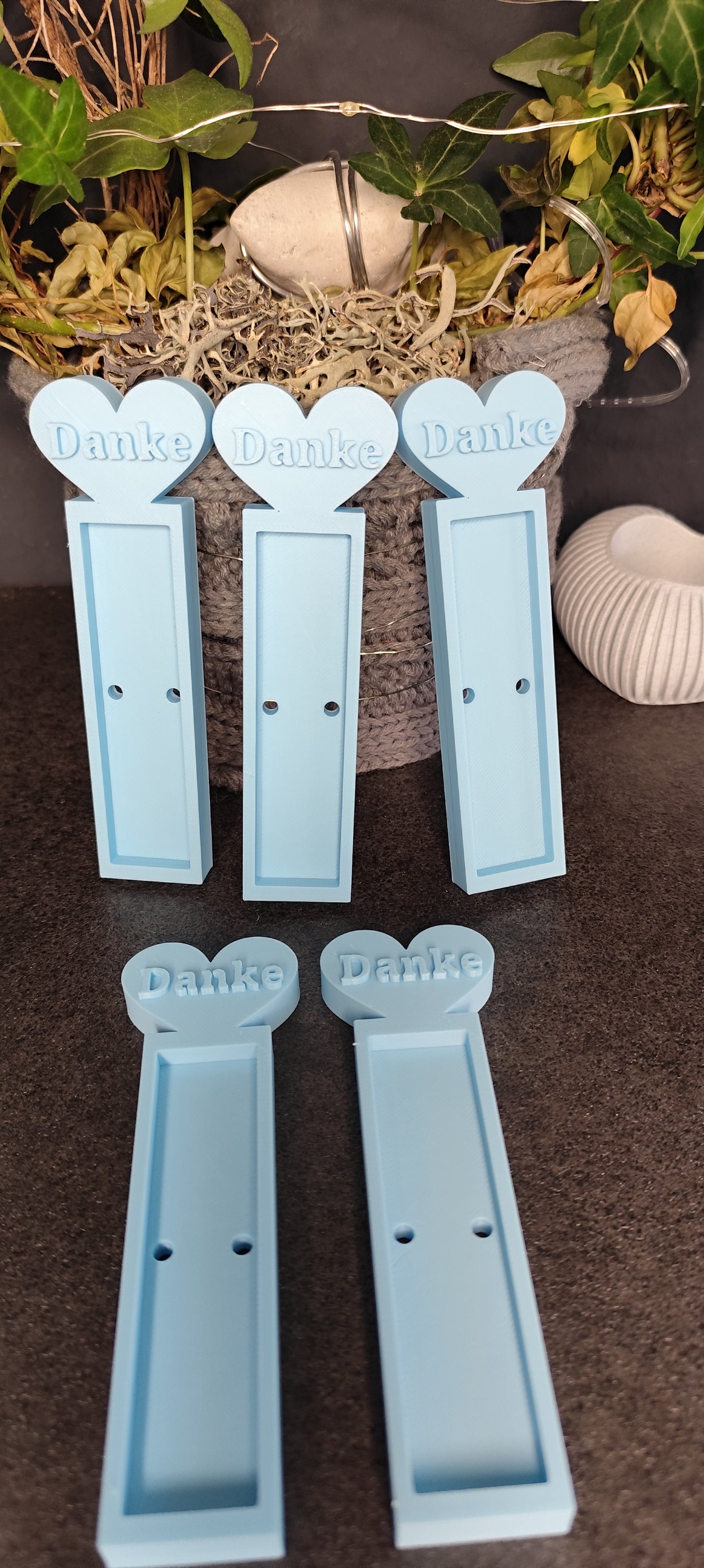 3D Printed Chocolate Bar Holder "Thank You" with Heart - Gift Idea