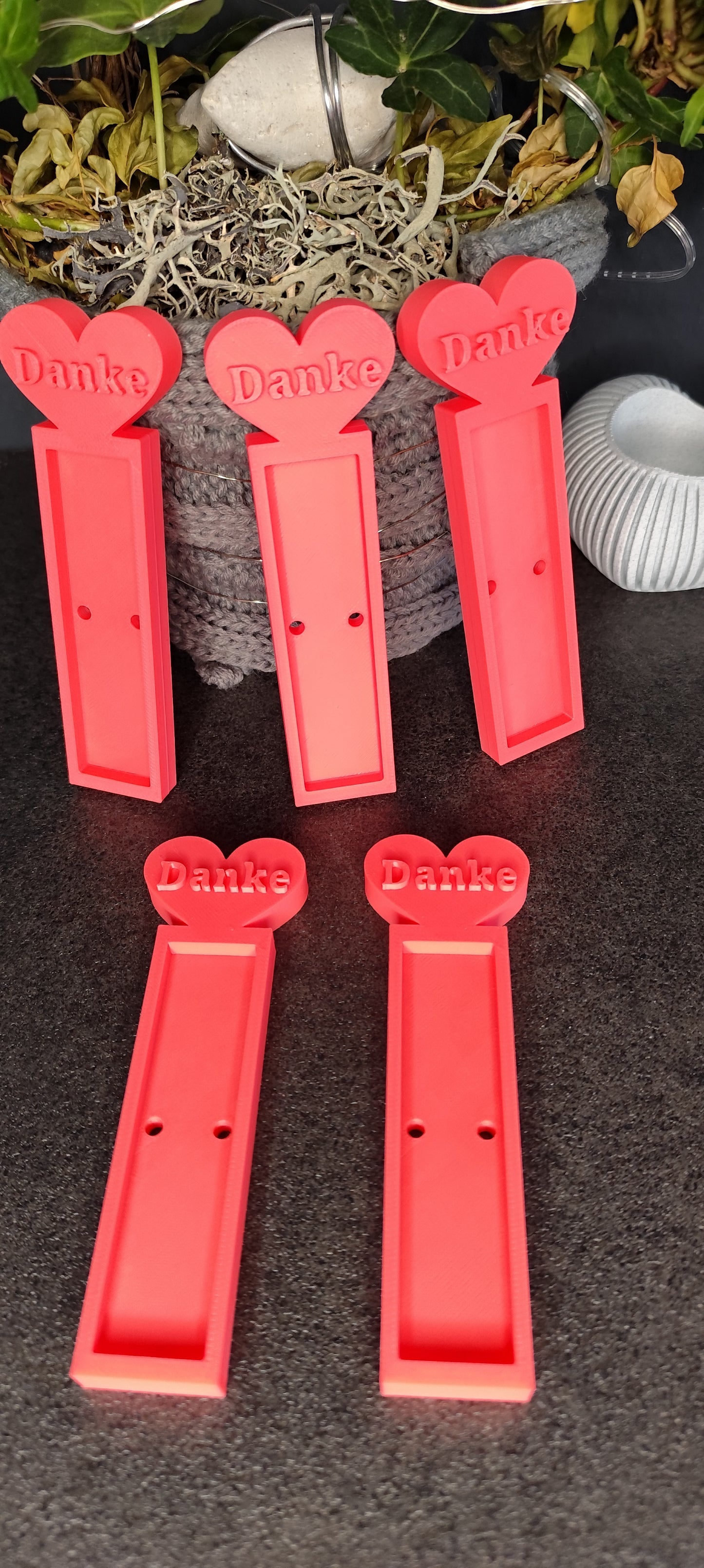 3D Printed Chocolate Bar Holder "Thank You" with Heart - Gift Idea