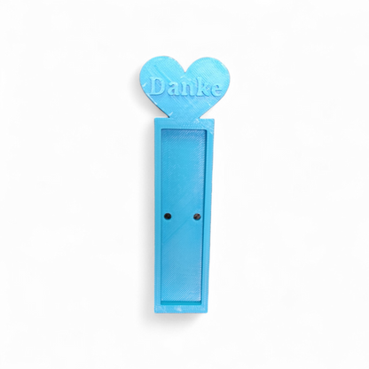 3D Printed Chocolate Bar Holder "Thank You" with Heart - Gift Idea