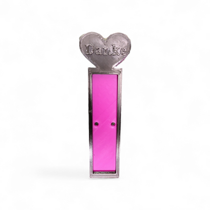 3D Printed Chocolate Bar Holder "Thank You" with Heart - Gift Idea