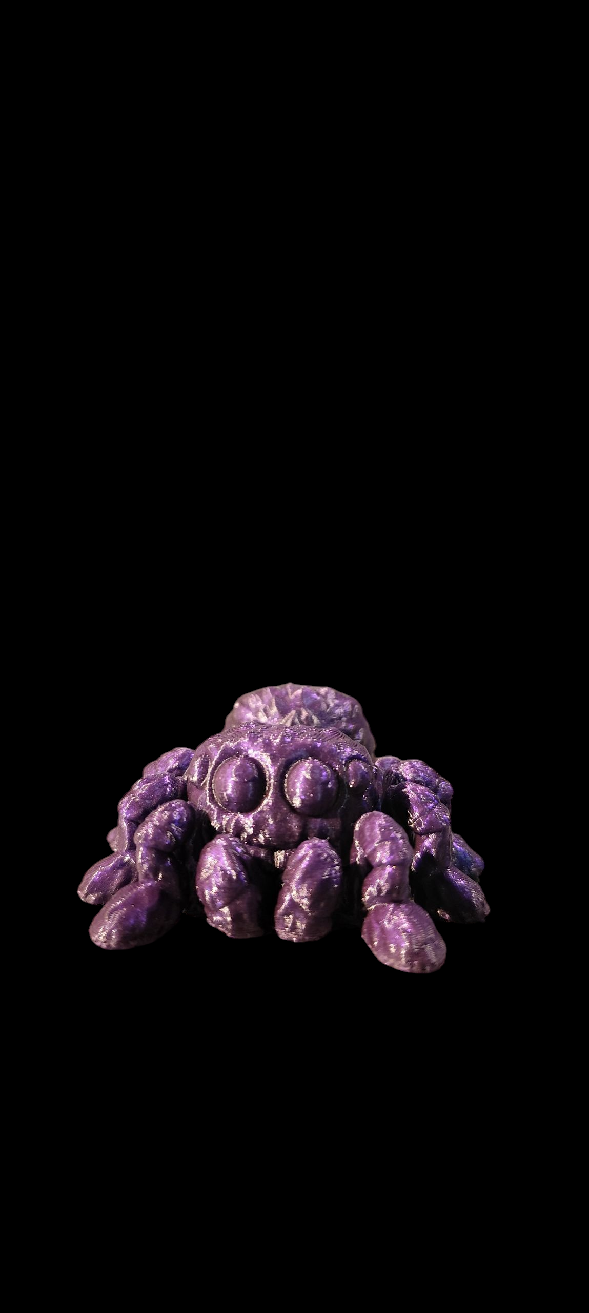 3D printed spider keychain – cute design – PLA – movable butt – custom color