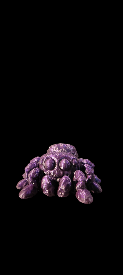 3D printed spider keychain – cute design – PLA – movable butt – custom color