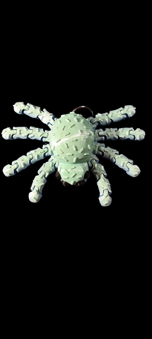 3D printed spider keychain – cute design with icing &amp; sprinkles – PLA – desired color