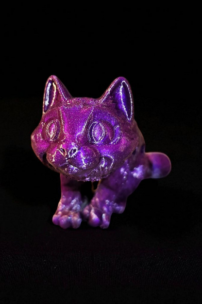 3D printed little cat fidget flexibles
