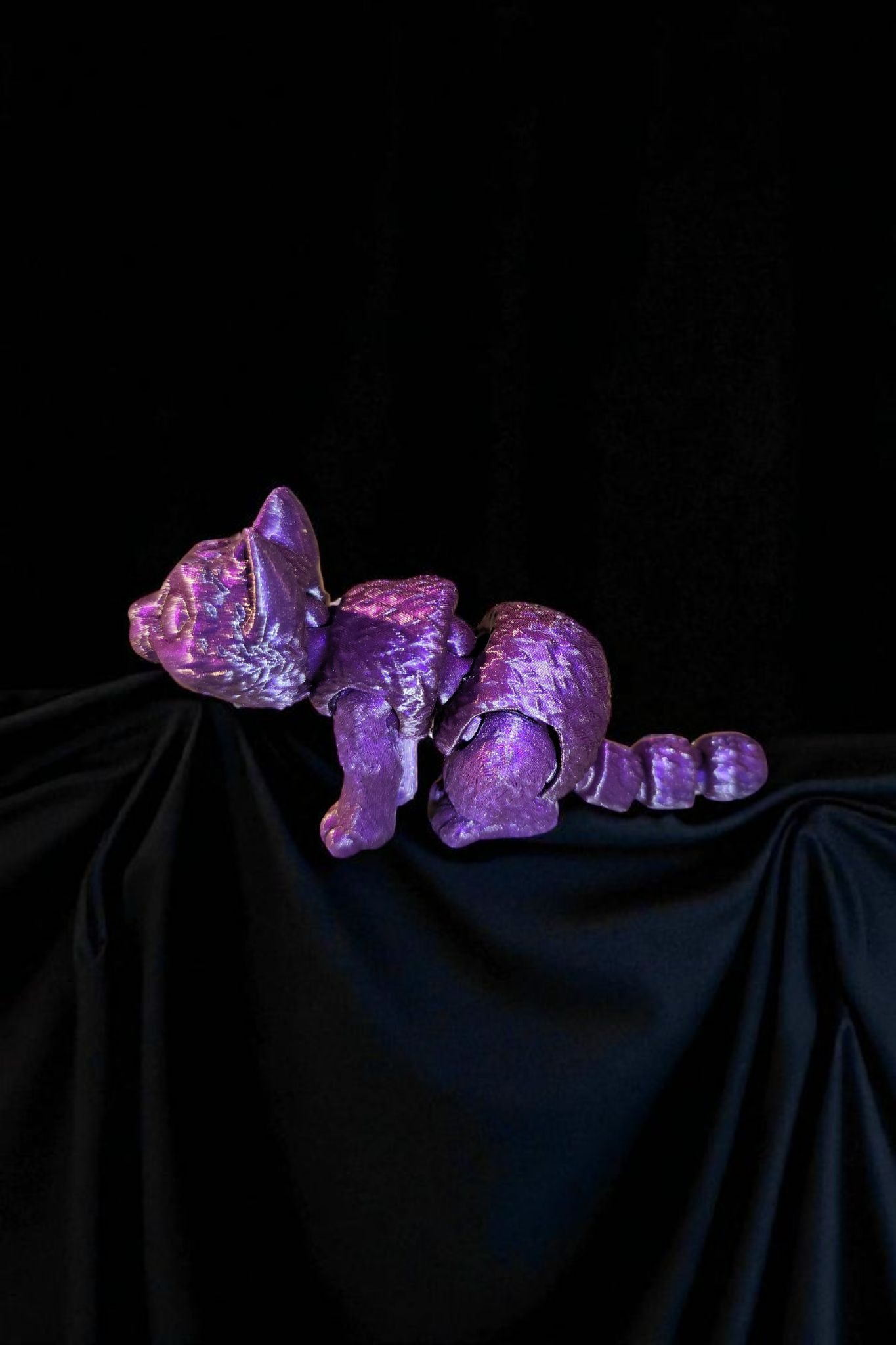 3D printed little cat fidget flexibles