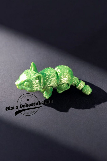 3D printed little cat fidget flexibles