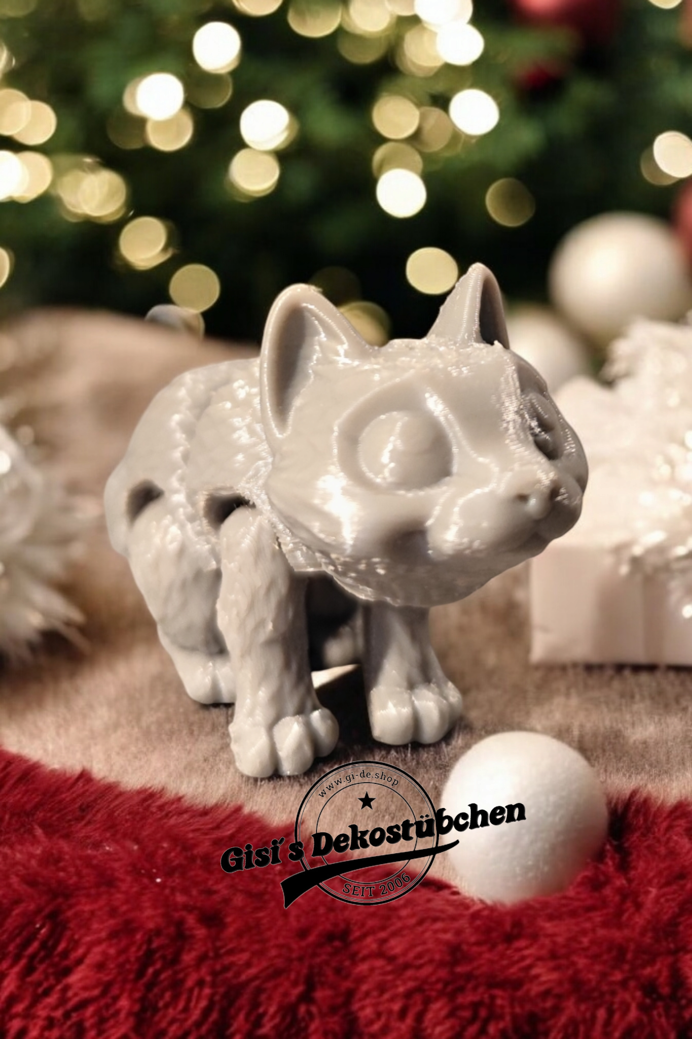 3D printed little cat fidget flexibles