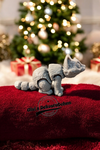 3D printed little cat fidget flexibles