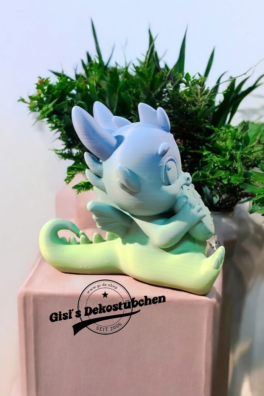3D printed cute dragon with Dounat