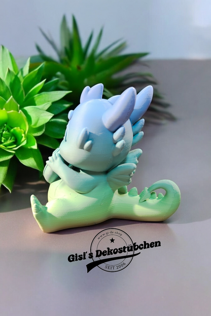 3D printed cute dragon with Dounat