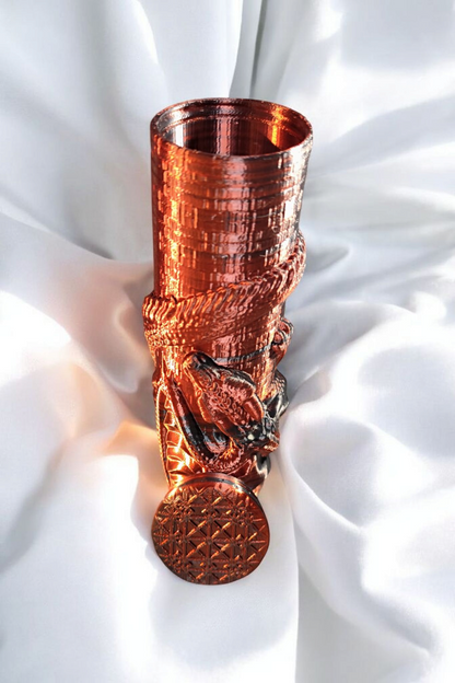 3D printed dragon can screw cap