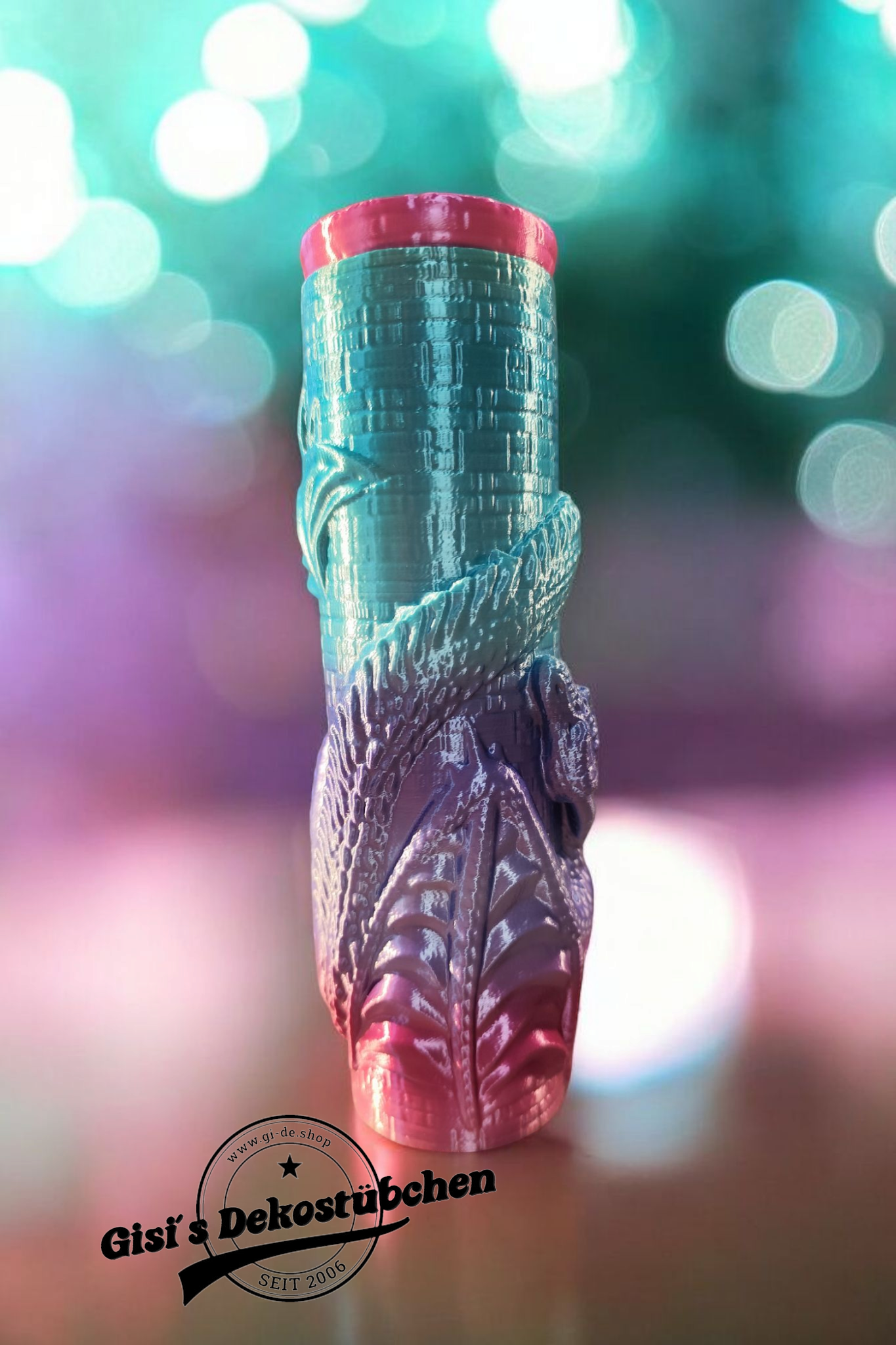 3D printed dragon can screw cap