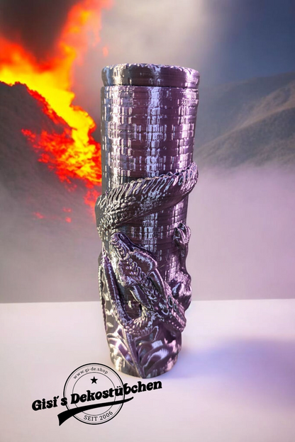 3D printed dragon can screw cap