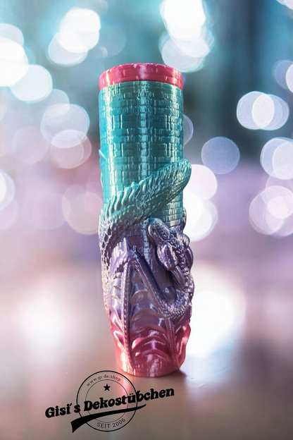 3D printed dragon can screw cap