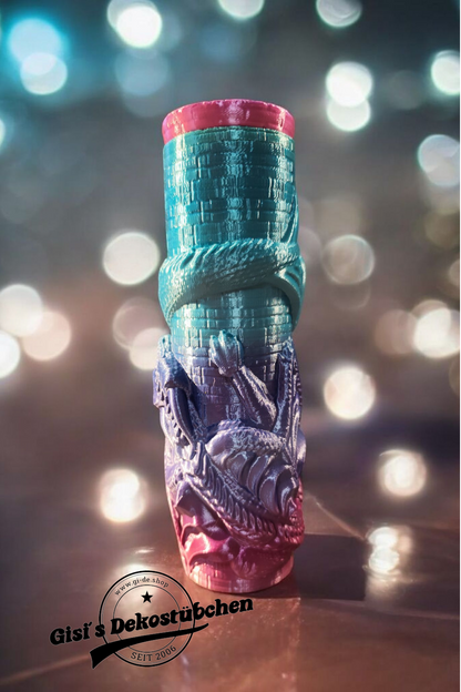 3D printed dragon can screw cap