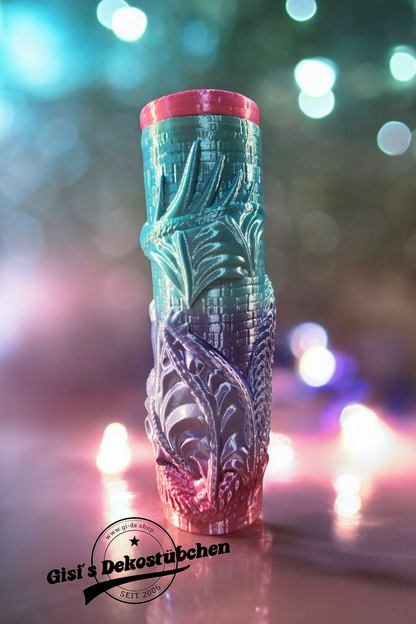 3D printed dragon can screw cap