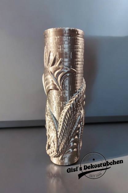 3D printed dragon can screw cap
