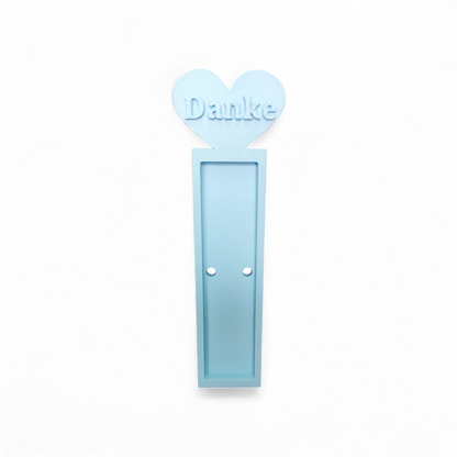 3D Printed Chocolate Bar Holder "Thank You" with Heart - Gift Idea
