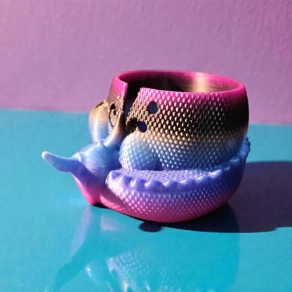 Wollhalter Drache 3D Druck - Wollschale Häkeln Stricken mit Nadel Schere Halter