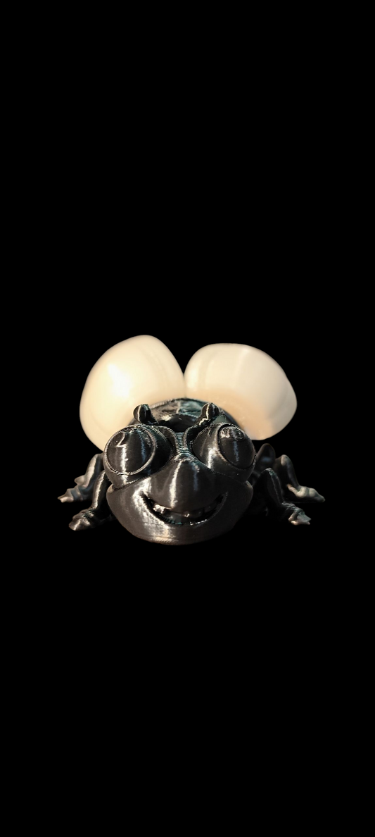 3D printed firefly – movable wings &amp; feet – PLA – custom color – Flexi Factory Design