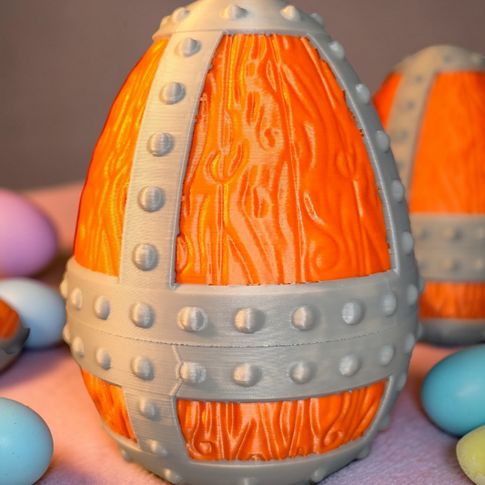 Viking Egg 3D Printed with Screw Cap – Easter Egg for Filling – Gift for Men