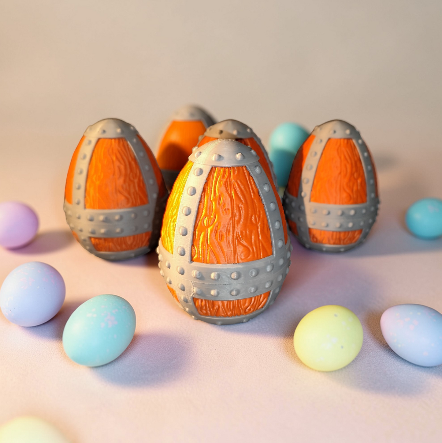 Viking Egg 3D Printed with Screw Cap – Easter Egg for Filling – Gift for Men