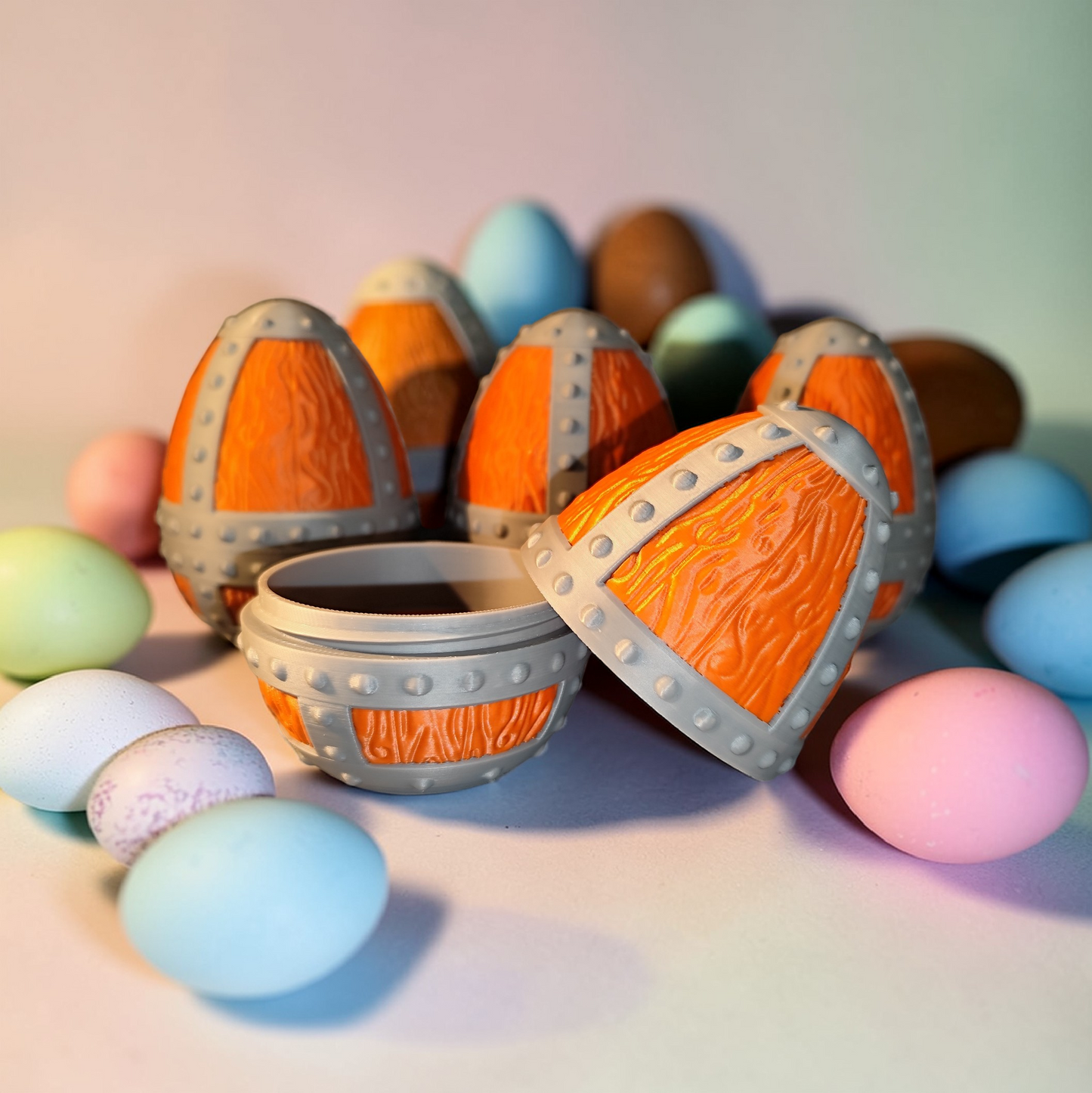 Viking Egg 3D Printed with Screw Cap – Easter Egg for Filling – Gift for Men