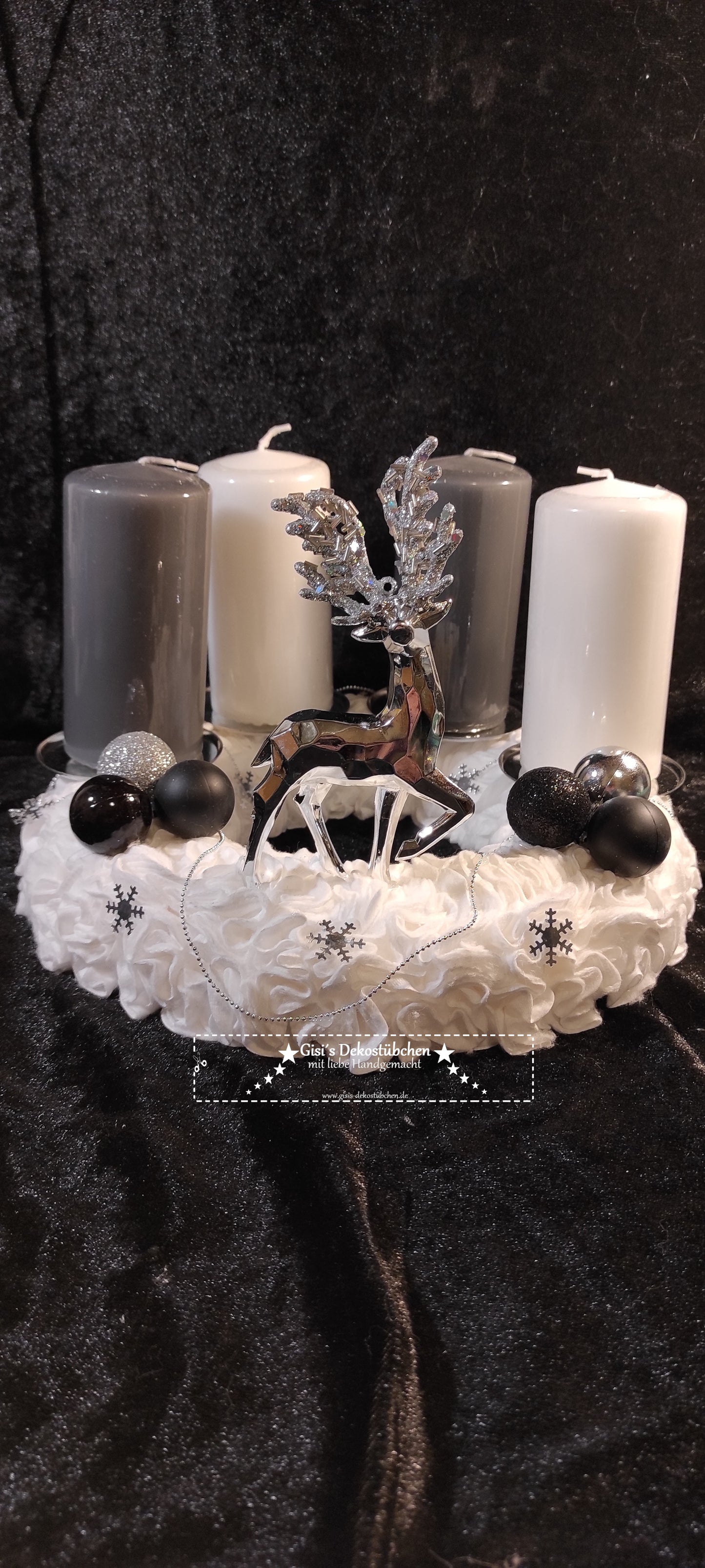 Advent wreath "Deer in the Snow-XMAS"